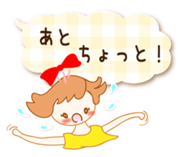 A Ribbon Girl and Balloon Messages sticker #15922139