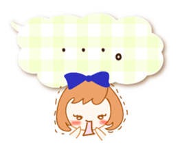 A Ribbon Girl and Balloon Messages sticker #15922141