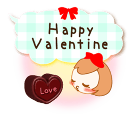 A Ribbon Girl and Balloon Messages sticker #15922150