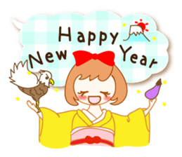 A Ribbon Girl and Balloon Messages sticker #15922151