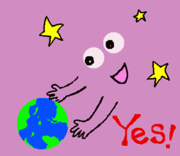 lovely violet smile 4 sticker #15922181