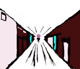 lovely violet smile 4 sticker #15922182