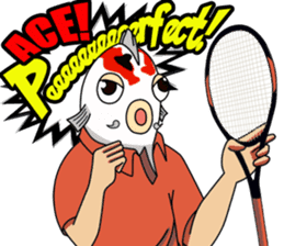 Tennis player Nishikigoi Type E1 sticker #15922211