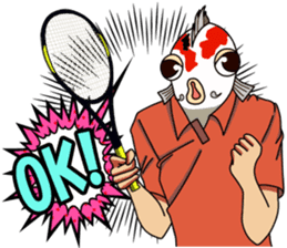 Tennis player Nishikigoi Type E1 sticker #15922216