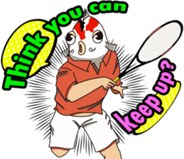 Tennis player Nishikigoi Type E1 sticker #15922221