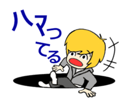 Blonde hair, a full throttle. sticker #15922335