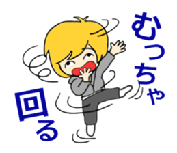 Blonde hair, a full throttle. sticker #15922336