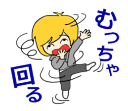 Blonde hair, a full throttle. sticker #15922336