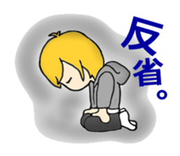 Blonde hair, a full throttle. sticker #15922357