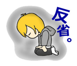 Blonde hair, a full throttle. sticker #15922357