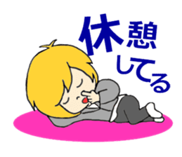 Blonde hair, a full throttle. sticker #15922359