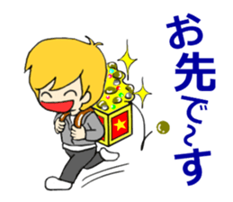 Blonde hair, a full throttle. sticker #15922368