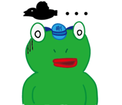 DeleBer Frog-new to here sticker #15922556