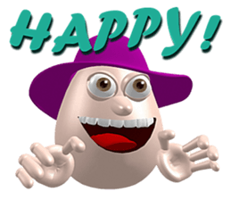 3D Egg Country part5: Joyful Chatting sticker #15923443
