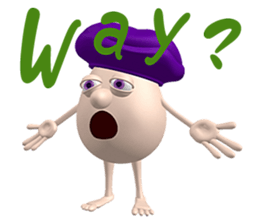 3D Egg Country part5: Joyful Chatting sticker #15923445