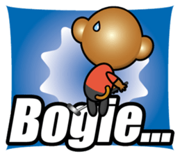 the monkey play golf sticker #15923561