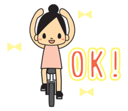 unicycle sticker #15923894