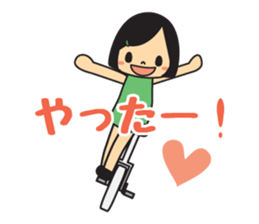 unicycle sticker #15923906