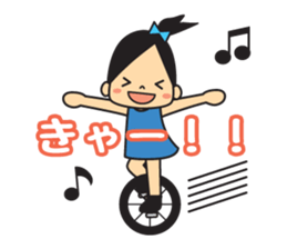 unicycle sticker #15923907