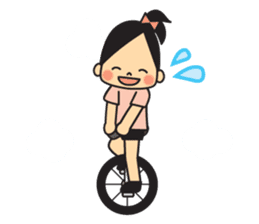 unicycle sticker #15923922