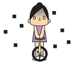 unicycle sticker #15923925