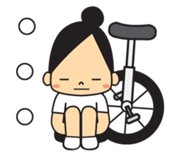 unicycle sticker #15923926