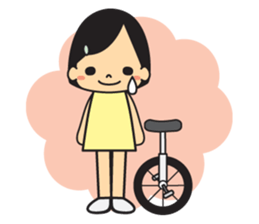 unicycle sticker #15923929