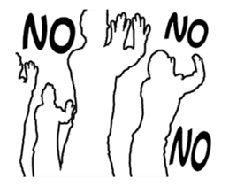 Variety of white dancers. sticker #15924005