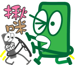 Eraser and Chalk sticker #15924366