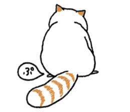 White Raccoon dog SHIROTANU sticker #15924596