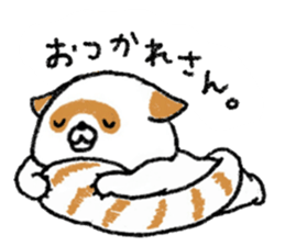 White Raccoon dog SHIROTANU sticker #15924598