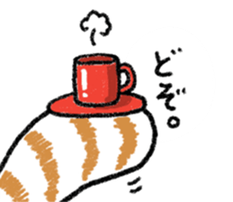 White Raccoon dog SHIROTANU sticker #15924599