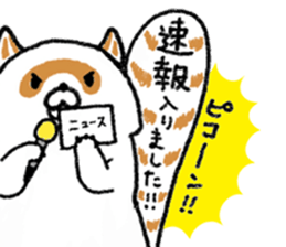 White Raccoon dog SHIROTANU sticker #15924600