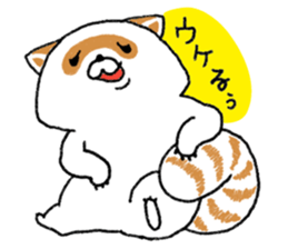 White Raccoon dog SHIROTANU sticker #15924612