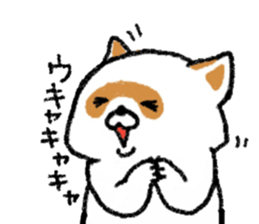 White Raccoon dog SHIROTANU sticker #15924613