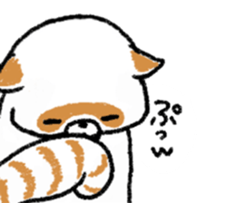 White Raccoon dog SHIROTANU sticker #15924619