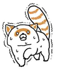 White Raccoon dog SHIROTANU sticker #15924623