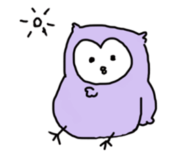 Cute pastel owl sticker #15924669