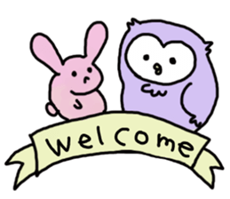 Cute pastel owl sticker #15924680