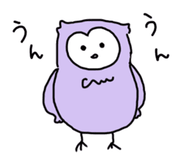 Cute pastel owl sticker #15924685