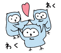 Cute pastel owl sticker #15924697