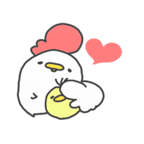 chickens and chicks by min sticker #15925042