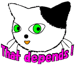 dinky cat sticker #15925263