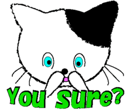 dinky cat sticker #15925264