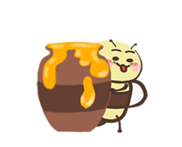 Work! Sticker of a usable bee sticker #15925394