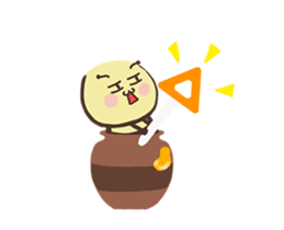 Work! Sticker of a usable bee sticker #15925396