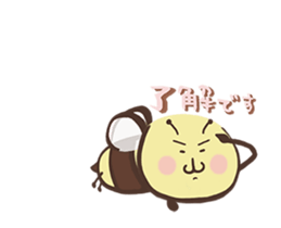 Work! Sticker of a usable bee sticker #15925398