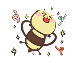 Work! Sticker of a usable bee sticker #15925408