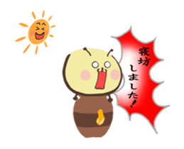 Work! Sticker of a usable bee sticker #15925416