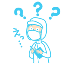 The inspector who wore a "mask" sticker #15925419